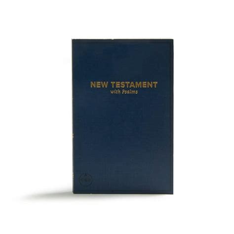 Csb Pocket New Testament With Psalms Navy Trade Paper Paperback