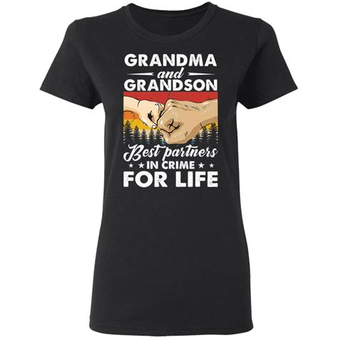Bump Hand Grandma And Grandson Best Partners In Crime For Life Shirt