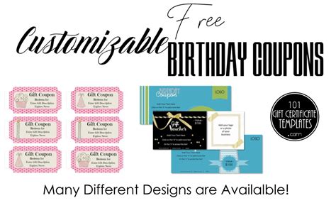 Free Birthday Coupon Template Customize Online And Print