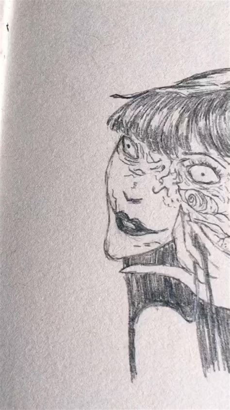 Tomie By Junji Ito Drawings Drawing Reference Humanoid Sketch