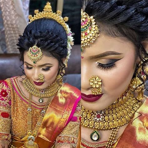 Pin By Apollinaria Samoilova On Индийские прически Best Bridal Makeup Indian Bridal Makeup