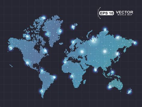 Vector World Map Design Graphics Set 03 Free Download