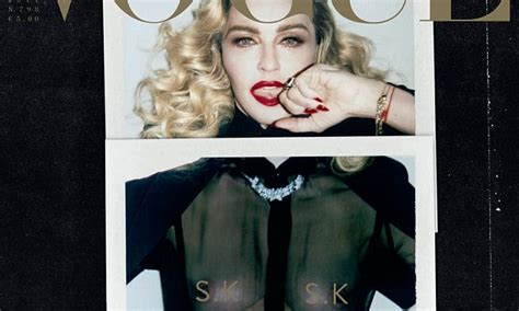 Madonna Frees The Nipple In Sheer Top For Vogue Italia Daily Mail Online