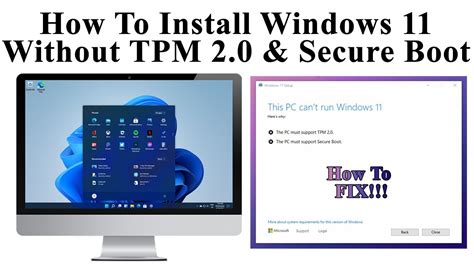 Windows 11 Installation How To Install Windows 11 Without Tpm 2 0 And Secure Boot Leaked Video