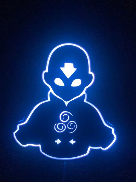 Free Stl File Avatar Aang Led Sign・object To Download And To 3d Print・cults
