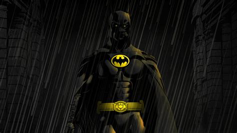 Download 2560x1440 Wallpaper Batman Dark Rain Artwork