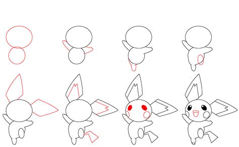 How To Draw Pikachu Pokemon Step By Step