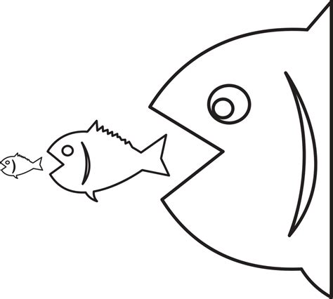 Big Fish Eat Little Fish Icon 10156821 Png