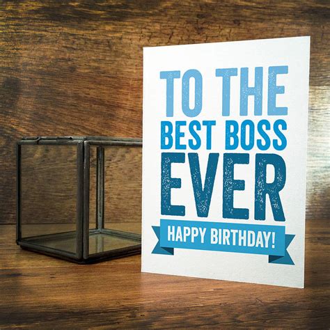 What To Write In A Th Birthday Card For Your Boss Printable Templates Free