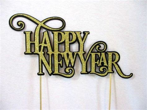 New Years Eve Cake Topper 2018 Cake Topper Table Centerpiece Glitter
