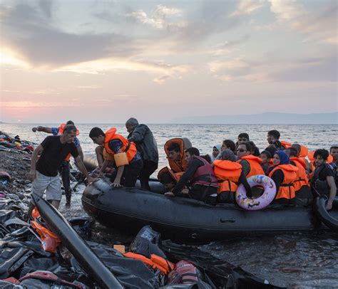 Greece Refugees Arrive On The Island Of Lesbos After Crossing The Aegean From Turkey Verbatim