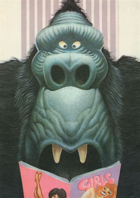 King Kong Fantasy Gorilla Ape Reading Nudist Sex Magazine Comic Postcard On EBid United Kingdom