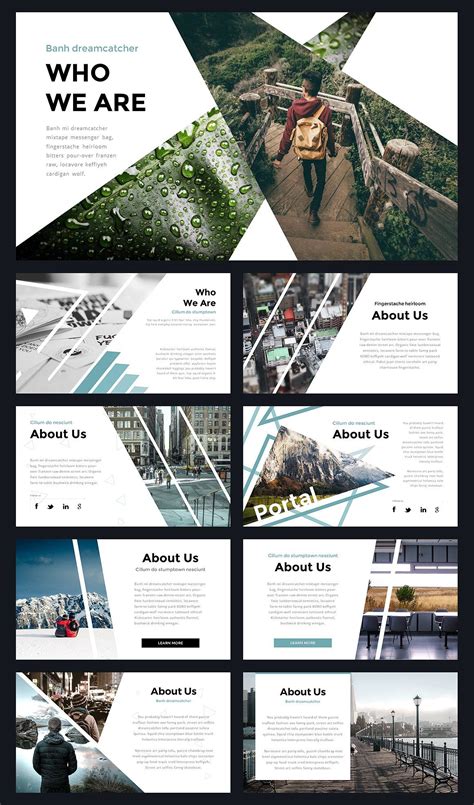 Portal Modern Powerpoint Template By Reshapely On Creativemarket
