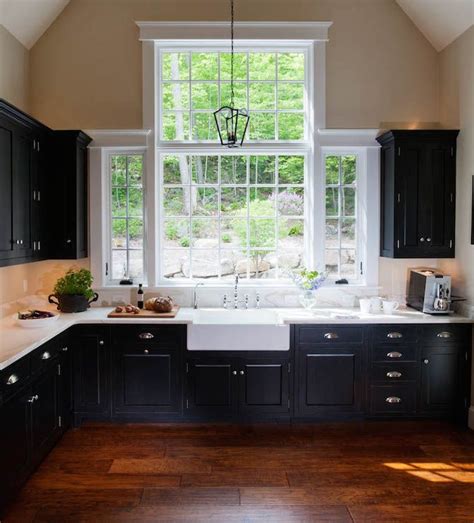 New kitchen cabinets design layout hardware 31 ideas. White and Black Kitchens, Transitional, kitchen, Crown ...