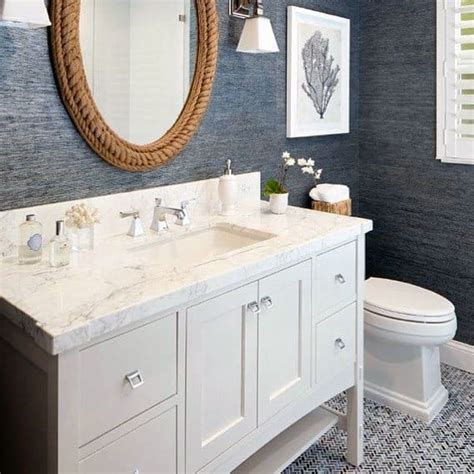 Blue bathroom ideas 'green and blue is a winning combination, and one we as interior designers use as our neutral base. Top 50 Best Blue Bathroom Ideas - Navy Themed Interior Designs