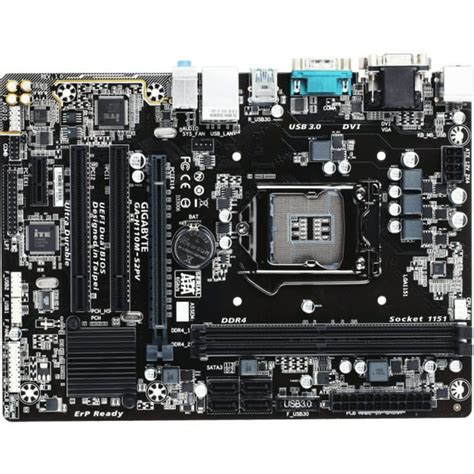 Gigabyte Ultra Durable Ga H110m S2h Desktop Motherboard Intel H110
