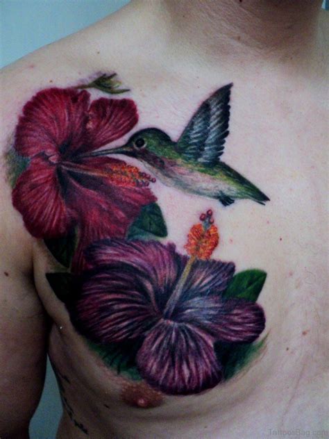 40 Pretty Hummingbird Tattoos For Chest Tattoo Designs