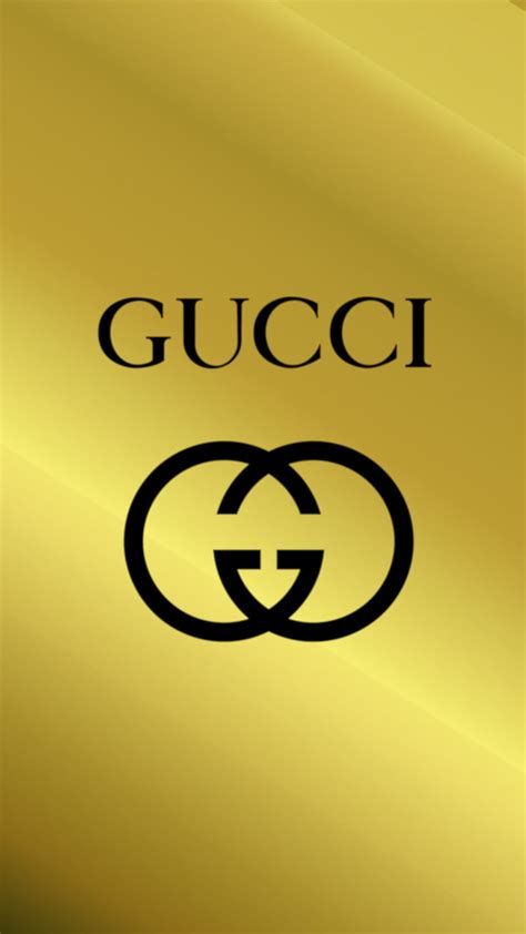 Golden Gucci Logo Gold Gucci Logo Marks Supreme Royal Hd Phone