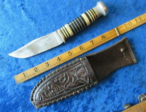 Old Antique Ka Bar Union Cutlery Co Olean Ny Hunting Knife With Orig