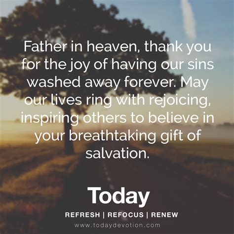 Father In Heaven Thank You Daily Devotional Devotions Heavenly Father