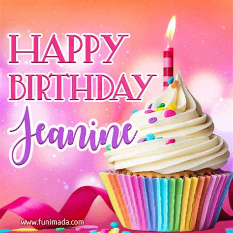 Happy Birthday Jeanine Lovely Animated 