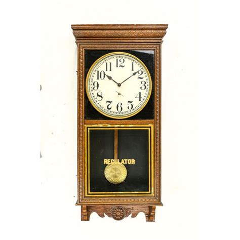Sold Price Oak Sessions Regulator Wall Clock September 6 0120 1000