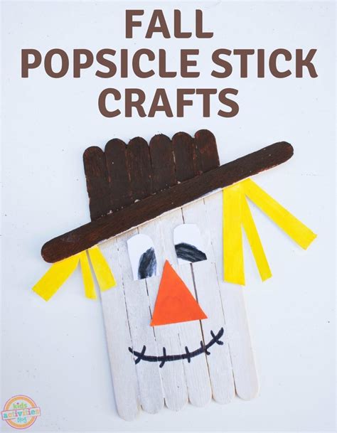 24 Popsicle Stick Scarecrow Craft Ojaltalena