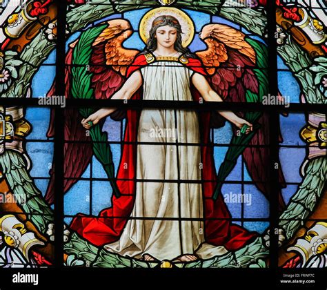 Stained Glass Windows In Cathedrals Angels