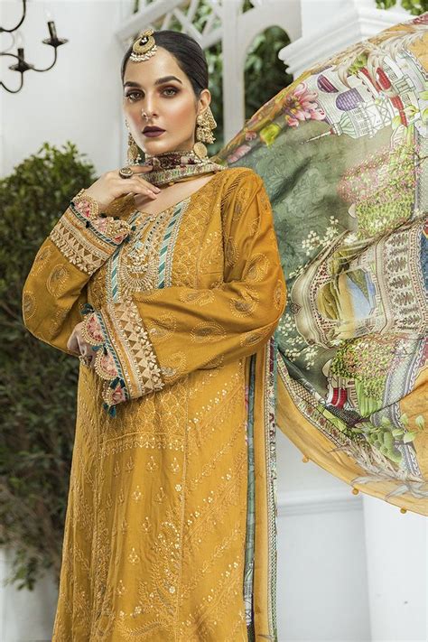 Every brand work in detail for their design colors texture and tries to be as unique as they can so to grab the. Latest Maria B Eid Lawn Dresses Designs Collection 2020 ...