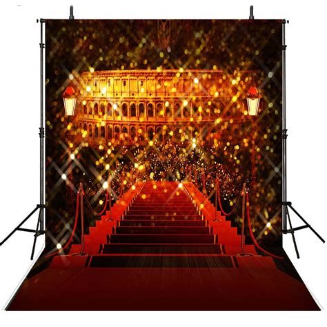 Red Carpet Photography Backdrops Sparkle Vinyl Backdrop For Photography
