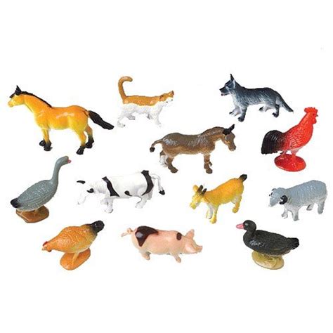 Buy 2 Dozen 24 Mini Plastic Farm Animals Figures 25 Toys Birthday