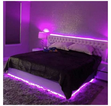 Baddie Aesthetic Rooms With Led Lights Blue Annighoul