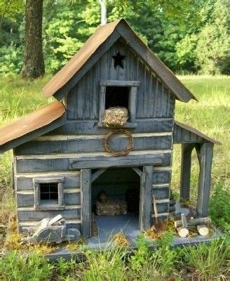 Check spelling or type a new query. Primitive Saltbox Folk Art Lighted Log Barn Birdhouse ...