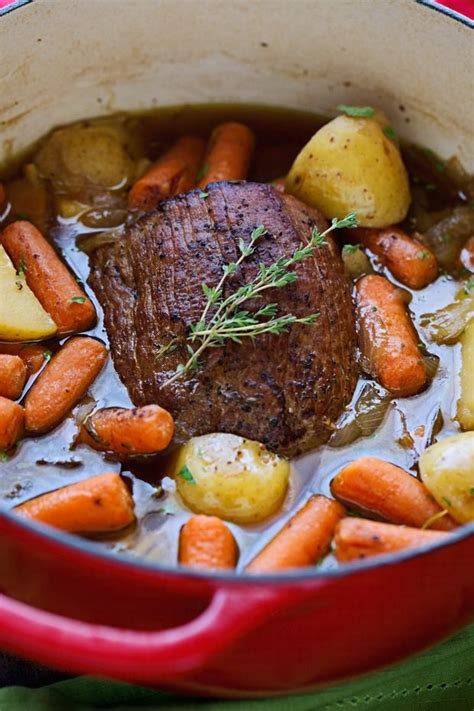 We used to make crispy golden roast potatoes to serve with drinks at the bar. Best Ever Pot Roast with Carrots and Potatoes | Pot roast ...