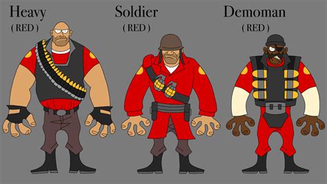 The Heavy Soldier And Demoman In Red Team By Darkness9000a On