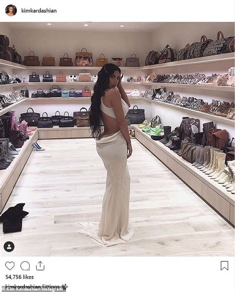 kim kardashian shows off her booty and her extravagant closet in new instagram post daily mail