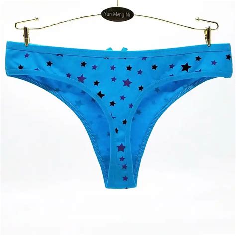 New Cotton Girls Panties Underwear Cute Stars Print Girl G String Teen Panties For Girls Briefs