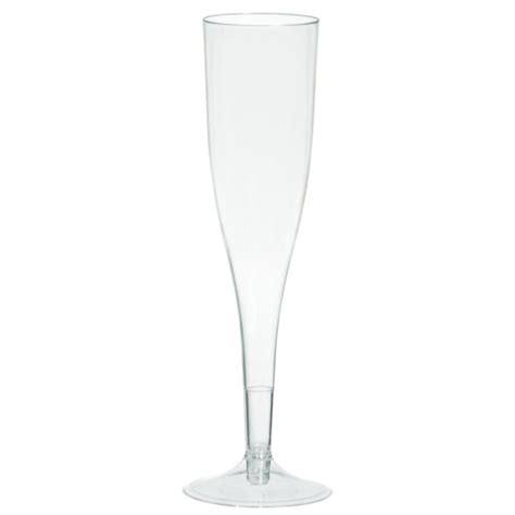 Big Party Pack Champagne Flutes Clear Plastic Amscan Asia Pacific