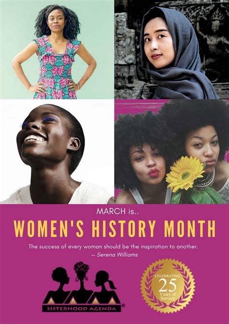 Womens History Month Poster 2019 Sisterhood Agenda