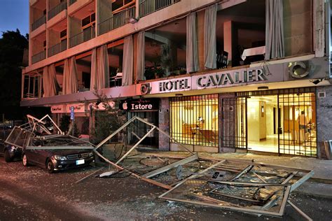 Accidental ammonium nitrate explosion in beirut, lebanon. From sea to mountain, how an explosion devastated Beirut
