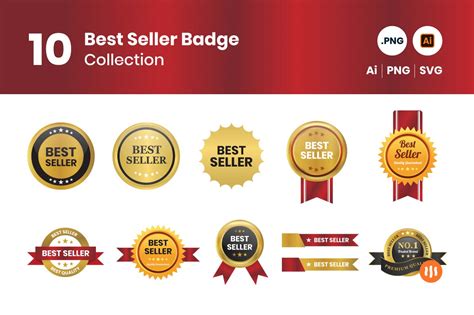 10 Best Seller Badge Git Aset