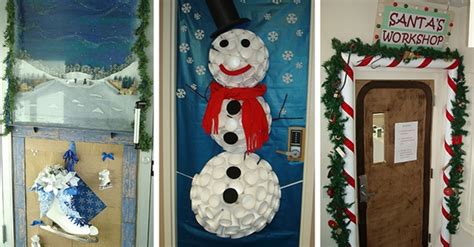 Christmas door decorations – ideas for the front and interior doors