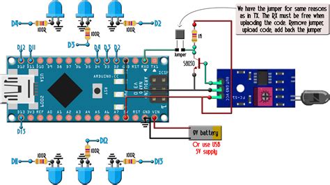 Schematic Infrared Arduino Receiver