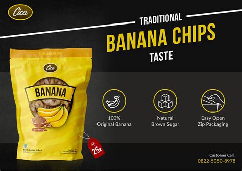 I Will Make Creative Food Packaging For Your Product Banana Chips