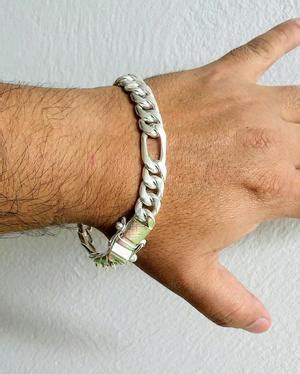 Excelente regalo para el día del padre o algún cumpleaños. Vendo esclava de plata 970 gruesa hombre 🥇 | Posot Class