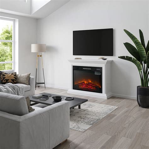 Buy Belleze 31 Inch Mantel With 23 Inch 1400w Electric Fireplace