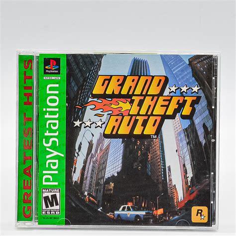 Grand Theft Auto Gta Ps1 Jogo Mídia Física Original Greatest
