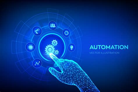 Premium Vector Automation Software Background