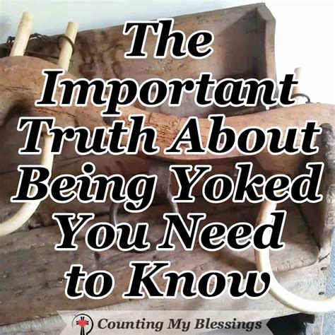 The Important Truth About Being Yoked You Need To Know Cmb