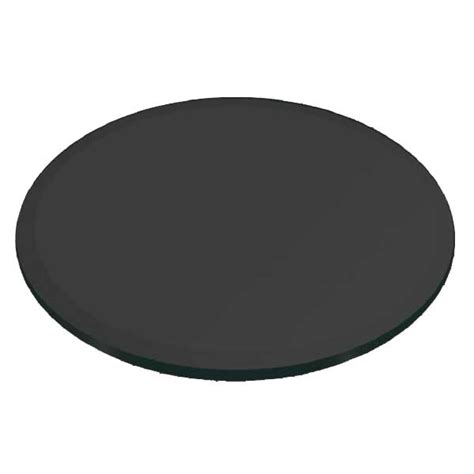 Buy Glass Round Grey Tinted Glass Beveled Polished Edge 8 Mm Thickness Table Top Glass